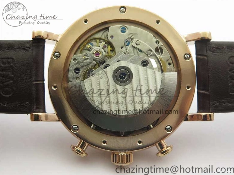 MIROTIME 0411 Efficient Portofino Chrono RG ZF 1:1 Best Edition White Dial on Brown Leather Strap A 7151